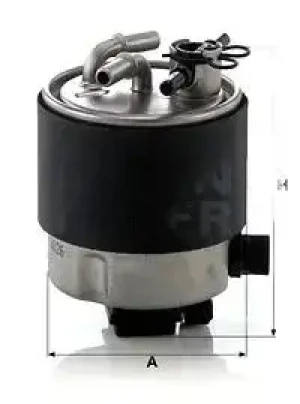 1.5 dCi Filtr paliwa pod czujnik wody NISSAN QASHQAI MANN-FILTER