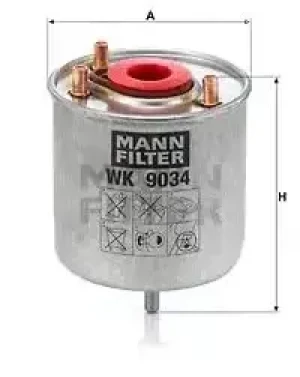1.6 HDi Filtr paliwa wk 9034 z CITROËN DS3 MANN-FILTER