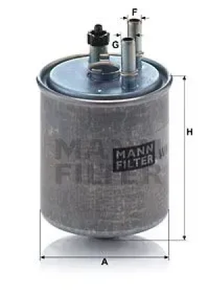 2.0 dCi, 3.0 dCi, 1.5 dCi Filtr paliwa pod czujnik wody wk 918/2 x RENAULT LAGUNA III MANN-FILTER