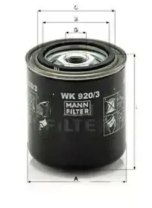 2.5 D, 2.2 D Filtr paliwa MAZDA B-SERIE IV MANN-FILTER