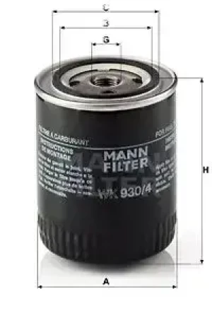WK 930/4 MANN-FILTER Filtr paliwa