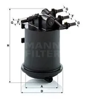 2.2 dCI Filtr paliwa RENAULT MASTER II MANN-FILTER