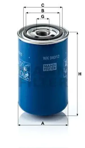 WK 940/12 MANN-FILTER Filtr paliwa