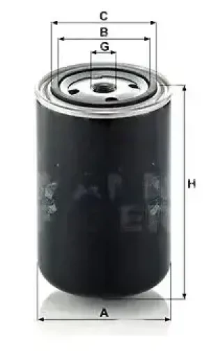 B6 Filtr paliwa VOLVO B6 MANN-FILTER