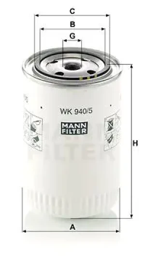N 116 Filtr paliwa NEOPLAN Cityliner MANN-FILTER