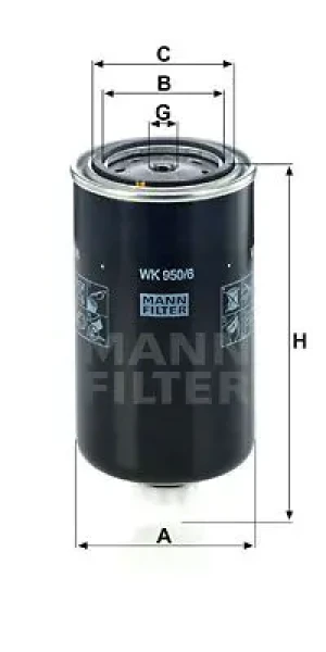 480.9.21, Filtr paliwa z separatorem wody IVECO TURBOCITY MANN-FILTER