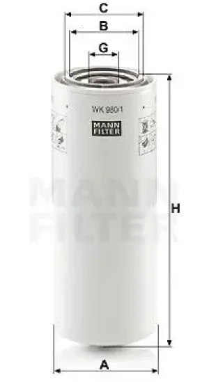 WK 980/1 MANN-FILTER Filtr paliwa