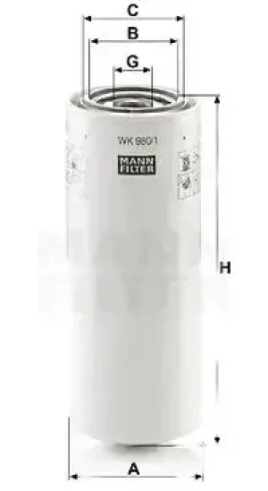 WK 980/1 MANN-FILTER Filtr paliwa