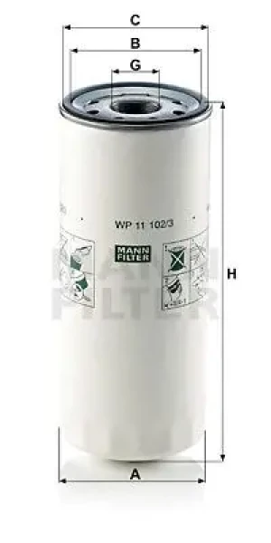Filtr oleju VOLVO 8700 MANN-FILTER