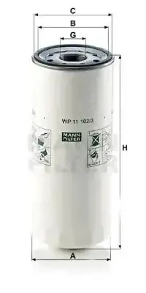 Filtr oleju VOLVO FMX MANN-FILTER