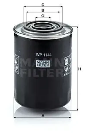Filtr oleju z zaworem zwrotnym IVECO DAILY III Skrzynia MANN-FILTER