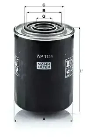 Filtr oleju z zaworem zwrotnym IVECO DAILY II MANN-FILTER