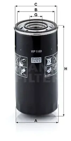 Filtr oleju IVECO 370 MANN-FILTER