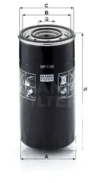 Filtr oleju ASTRA HD 8 MANN-FILTER