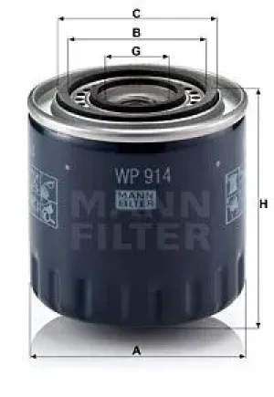 Filtr oleju RENAULT MASTER I MANN-FILTER