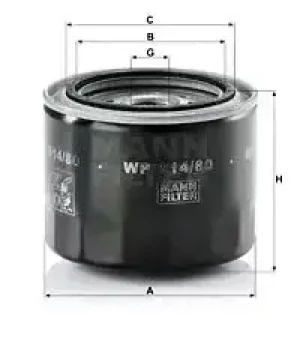 Filtr oleju z zaworem zwrotnym TOYOTA COROLLA VI MANN-FILTER