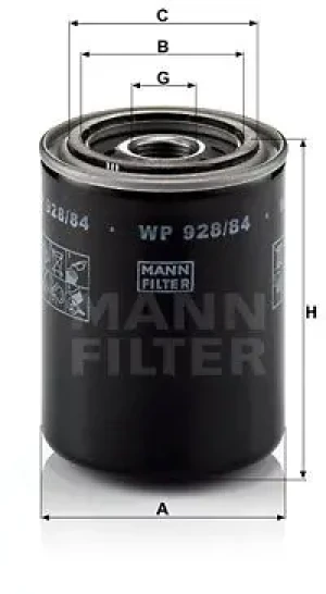 WP 928/84 MANN-FILTER Filtr oleju