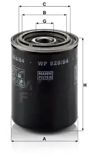 Filtr oleju NISSAN TERRANO II MANN-FILTER