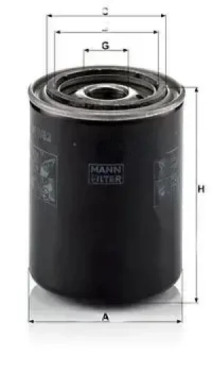 Filtr oleju z zaworem zwrotnym NISSAN SUNNY III MANN-FILTER