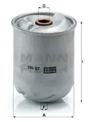 Filtr oleju zr 902 x RENAULT TRUCKS G MANN-FILTER