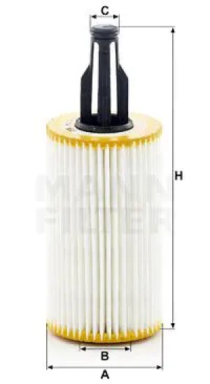 Filtr oleju hu 7025 z MERCEDES-BENZ SLC R172 MANN-FILTER