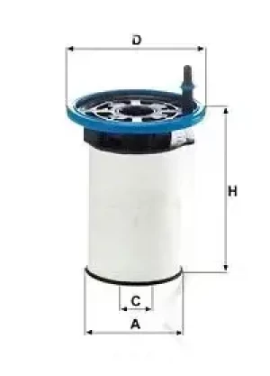 1.3 D Filtr paliwa podgrzewany FIAT FIORINO MANN-FILTER