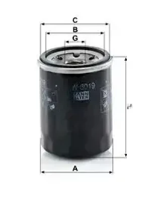 Filtr oleju z zaworem zwrotnym SUBARU OUTBACK V MANN-FILTER