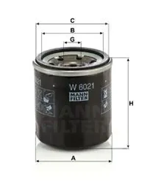 Filtr oleju CHEVROLET SPARK II MANN-FILTER