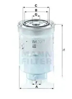 2.5 DI-D Filtr paliwa podgrzewany wk 8053 z MITSUBISHI L200 MANN-FILTER