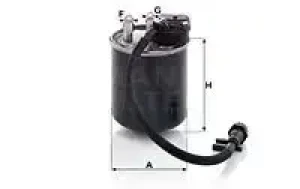 E 200, E 250, E 300, E 220 Filtr paliwa podgrzewany MERCEDES-BENZ KLASA E W212 MANN-FILTER