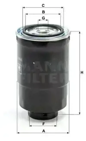 2.2 Di Filtr paliwa pod czujnik wody wk 940/6 x NISSAN PRIMERA P12 MANN-FILTER