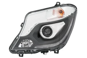 Reflektor lampa lewa bi-ksenon led z silniczkiem do regulacji z lampą wyładowczą xenon MERCEDES-BENZ SPRINTER B906 HELLA