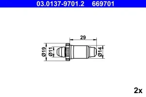 Zestaw naprawczy szczęk hamulcowych BMW 3 E92 ATE