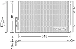 DCN05014 DENSO Skraplacz chłodnica klimatyzacji