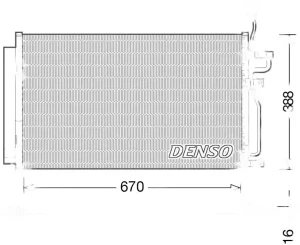 2.0 CDTI Skraplacz chłodnica klimatyzacji z osuszaczem OPEL ANTARA A DENSO