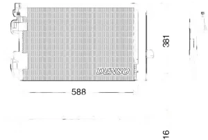 1.8 16V, 1.6 16V, 2.2 16V Skraplacz chłodnica klimatyzacji OPEL ASTRA G DENSO