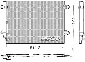 2.0 FSI, 1.9 TDI, 2.0, 1.6, 1.6 FSI, 2.0 TDI, 1.6 TDI Skraplacz chłodnica klimatyzacji z osuszaczem VW PASSAT B6 DENSO