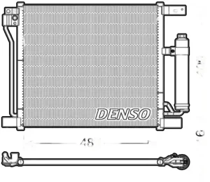 1.5 dCi, 1.6 Skraplacz chłodnica klimatyzacji z osuszaczem NISSAN JUKE DENSO