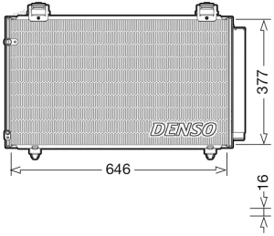 DCN50043 DENSO Skraplacz chłodnica klimatyzacji z osuszaczem