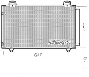DCN50043 DENSO Skraplacz chłodnica klimatyzacji z osuszaczem