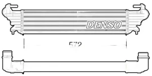 1.6 D, 1.6, 1.4 LPG, 1.4, 1.3 D FIAT TIPO II Chłodnica powietrza intercooler DENSO