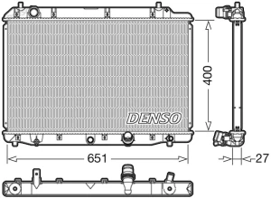 2.2 i HONDA FR-V Chłodnica wody DENSO