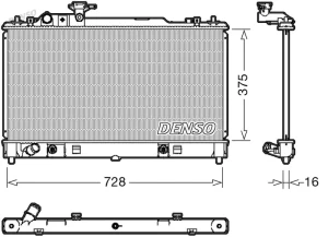 DRM44029 DENSO Chłodnica wody