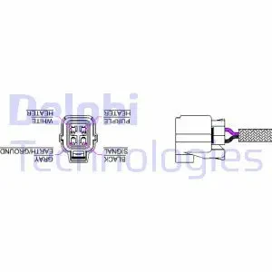 1.6 i, 1.4 i, 1.4 iS Sonda lambda ogrzewana regulacyjna przed katalizator za katalizator HONDA CIVIC VII DELPHI