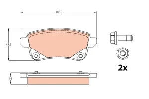 Klocki hamulcowe tył RENAULT SCENIC III TRW