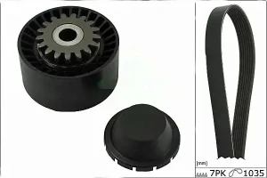 1.2, 1.2 16V Mehrrippiger keilriemen set RENAULT CLIO III INA
