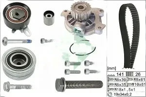 530 0482 30 INA Kit de distribution + pompe à eau