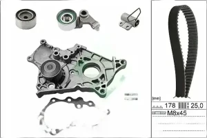 2.0 D-4D TOYOTA COROLLA IX Wellenset + wasserpumpe INA