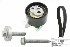 1.5 dCi RENAULT LOGAN I Kit de courroie de distribution INA