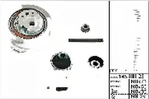 2.0 TDI VW CADDY IV Zahnriemen – set INA